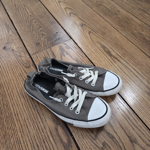 Converse Sneakers Low Top Chuck Taylor All Star Gray Shoes Women's Size 8 - Picture 2 of 8